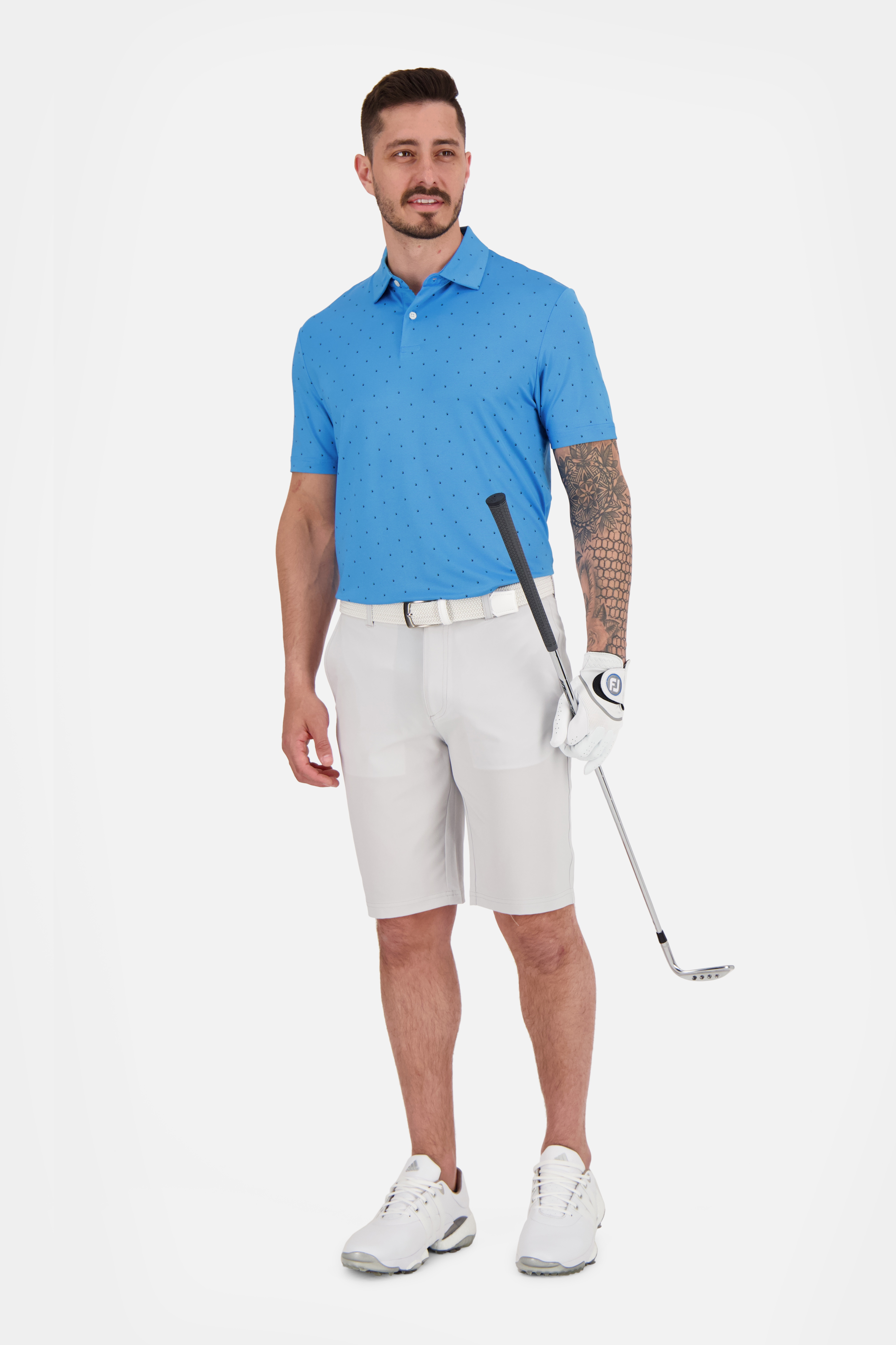 Box Print Polo