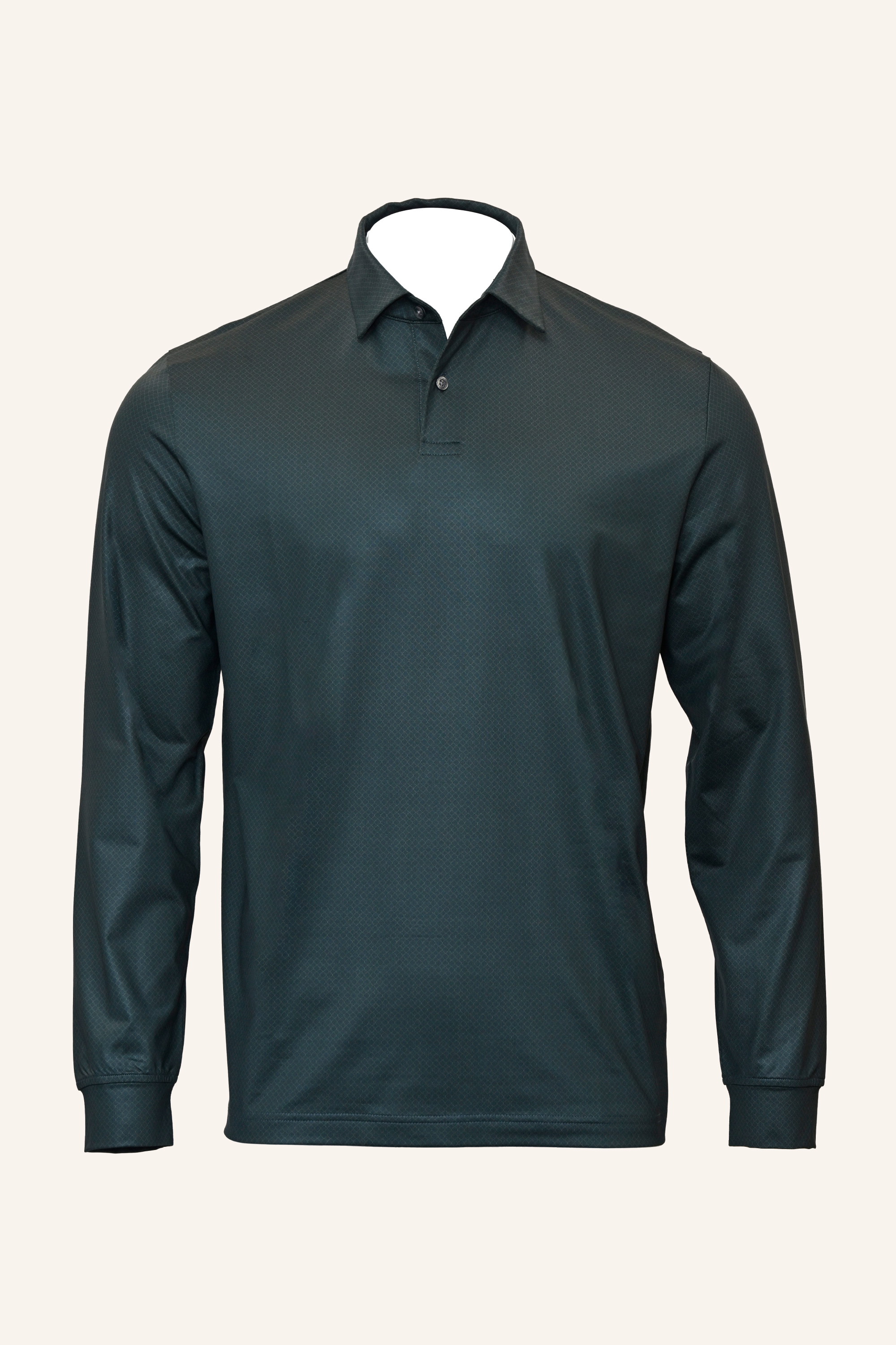 LATTICE PRINT POLO