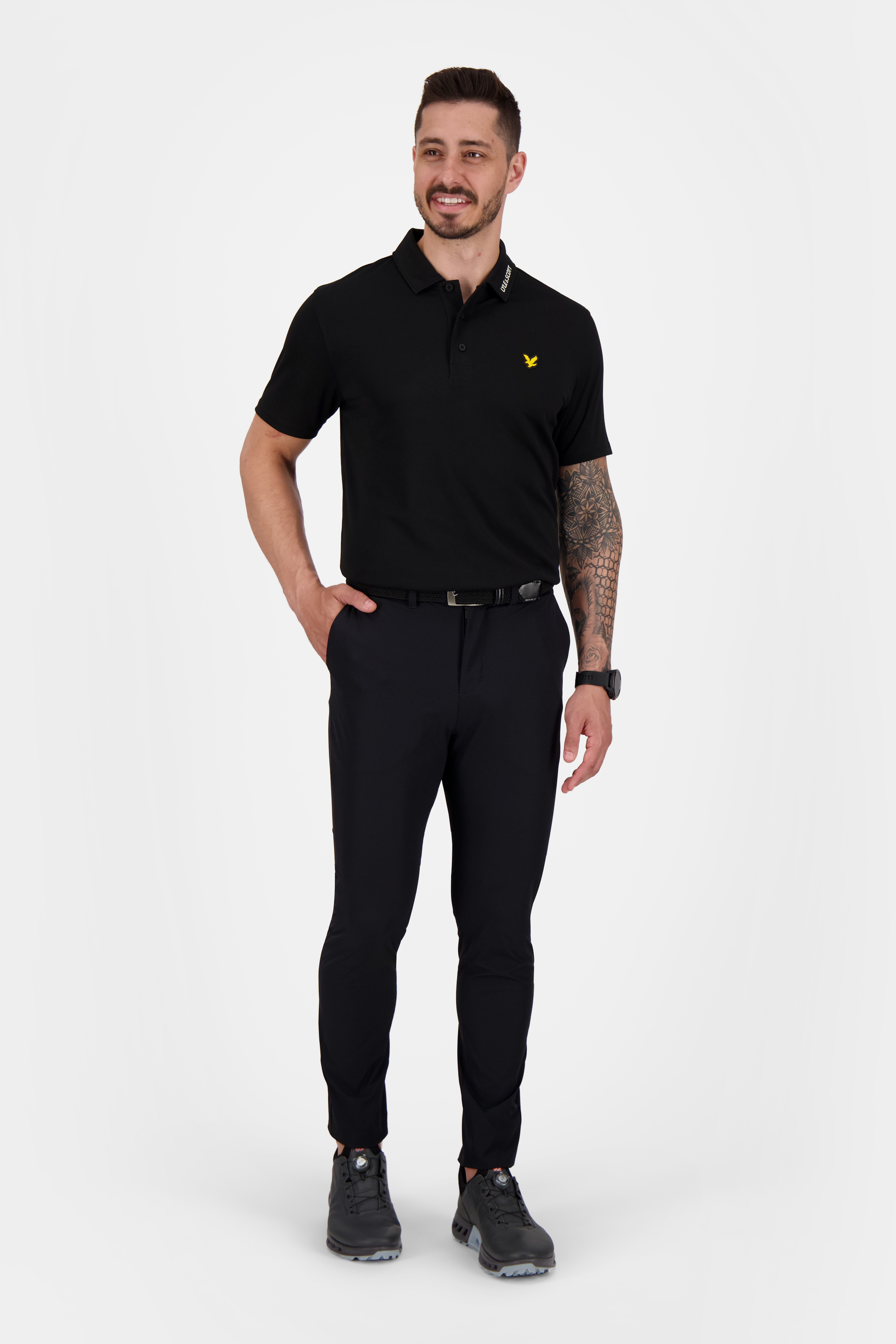 Tech Collar Logo Polo