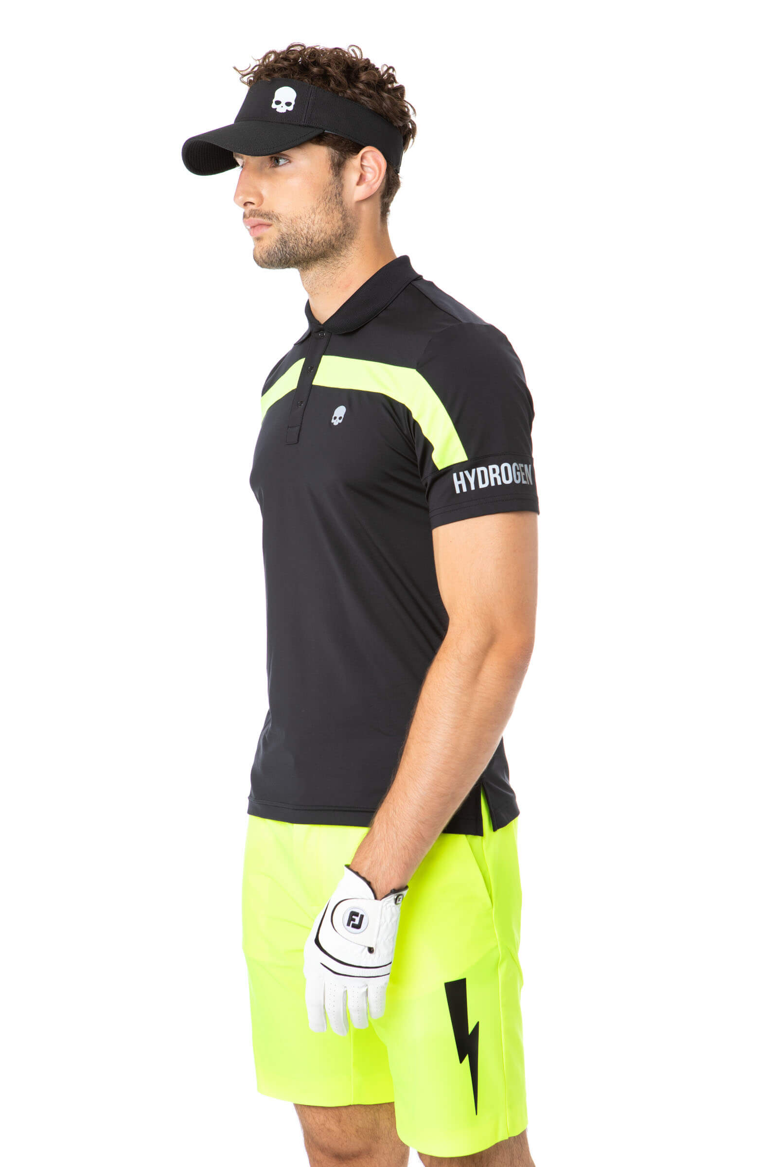 HYDROGEN - CLUB DE GOLF POLO HOMME NOIR