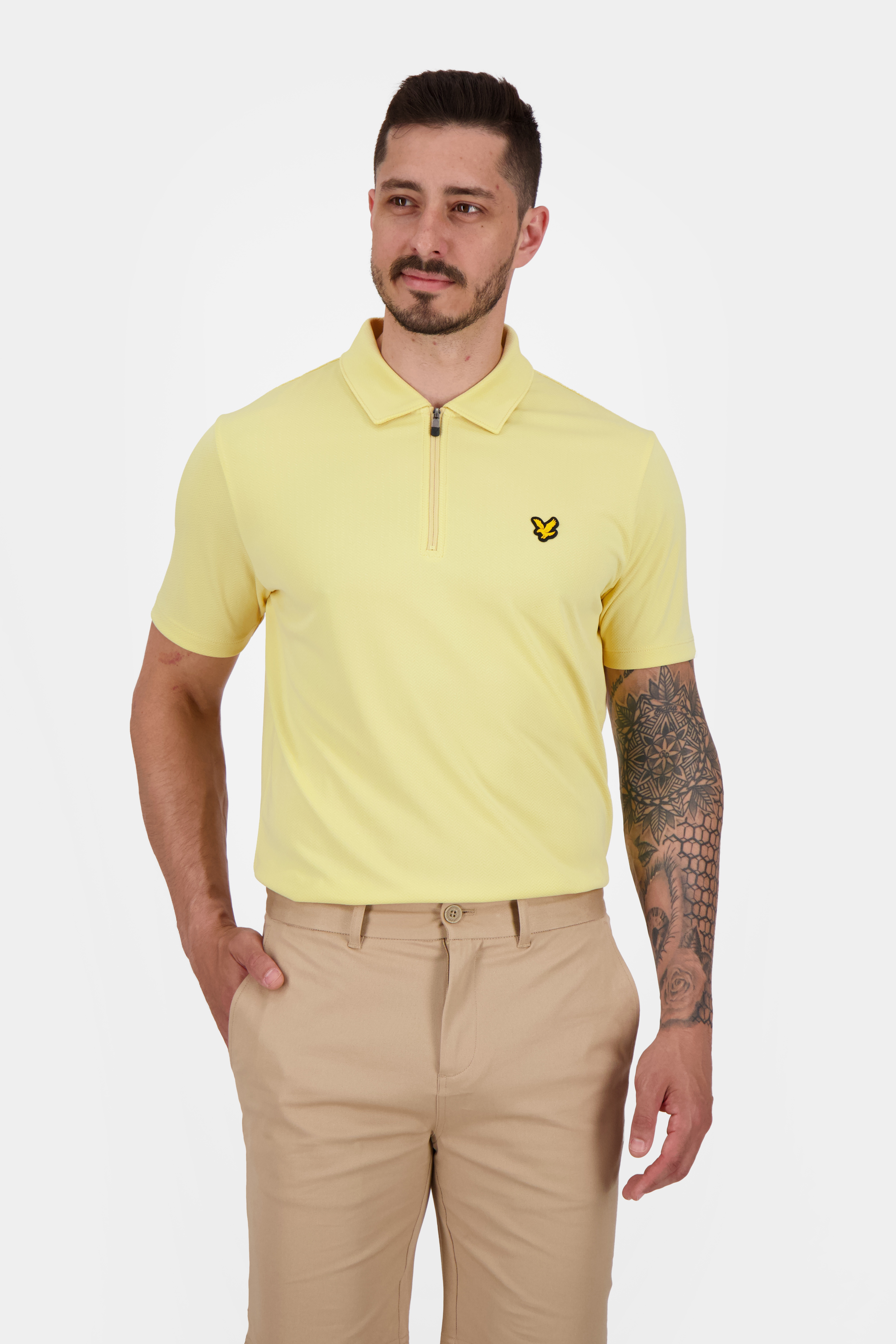 Chevron Zip Polo