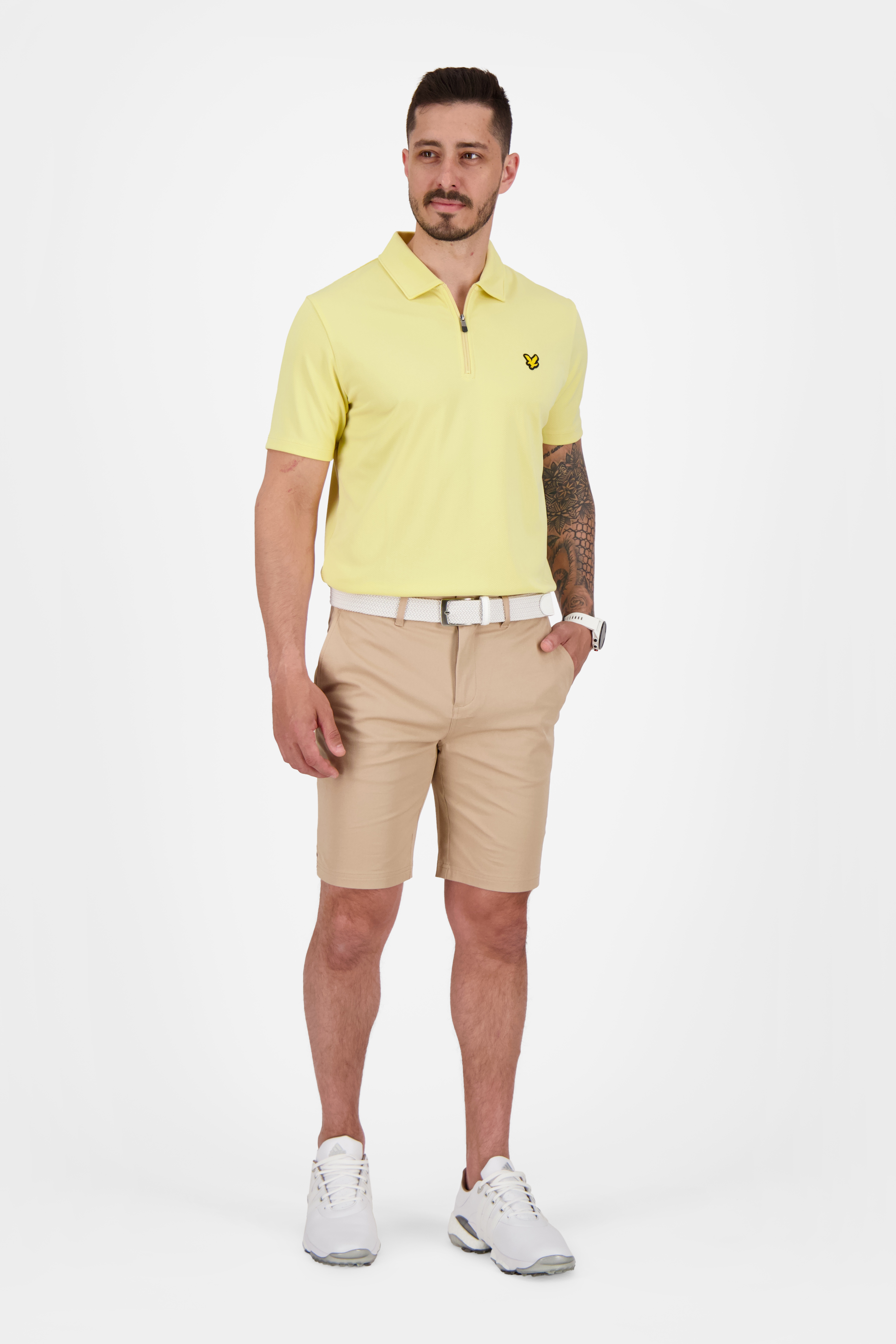 Chevron Zip Polo