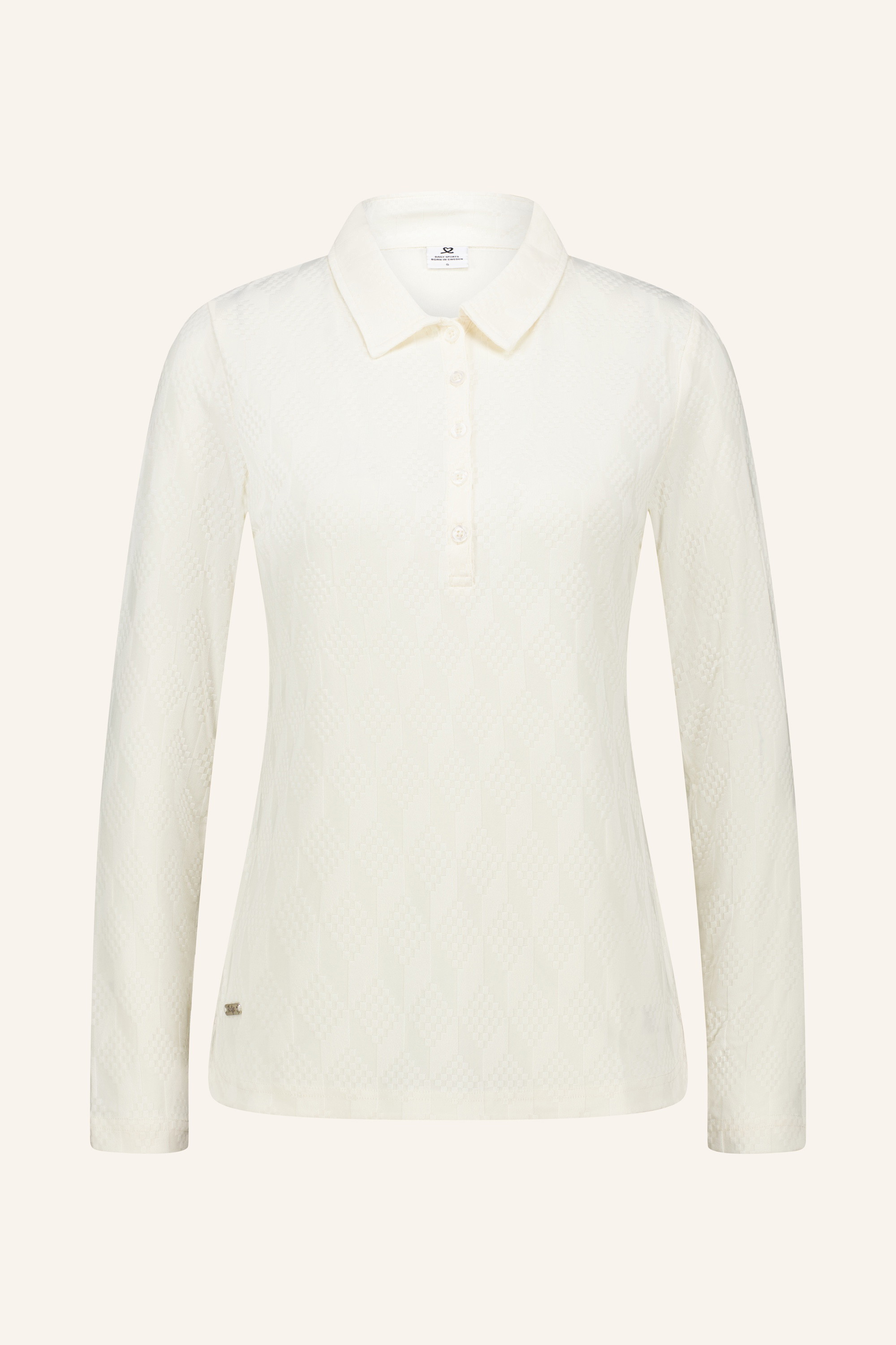 GRAPHIC JACQUARD LS POLO