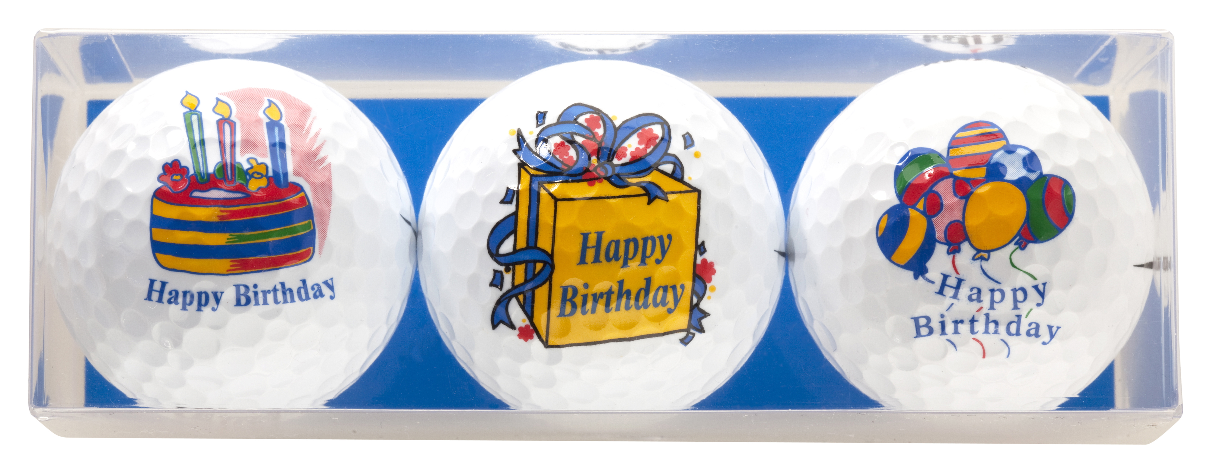 Golfbälle "Happy Birthday"