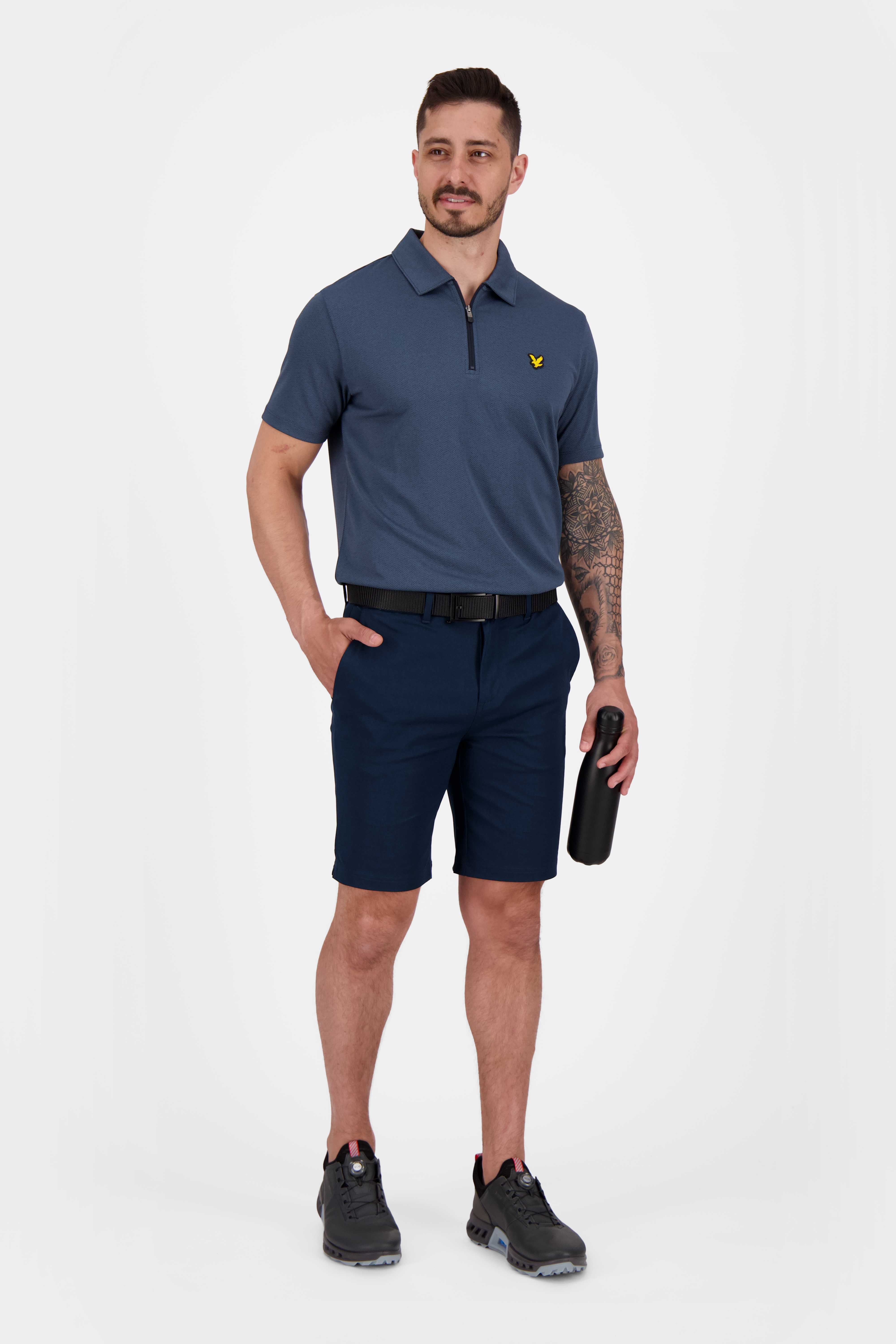 Chevron Zip Polo