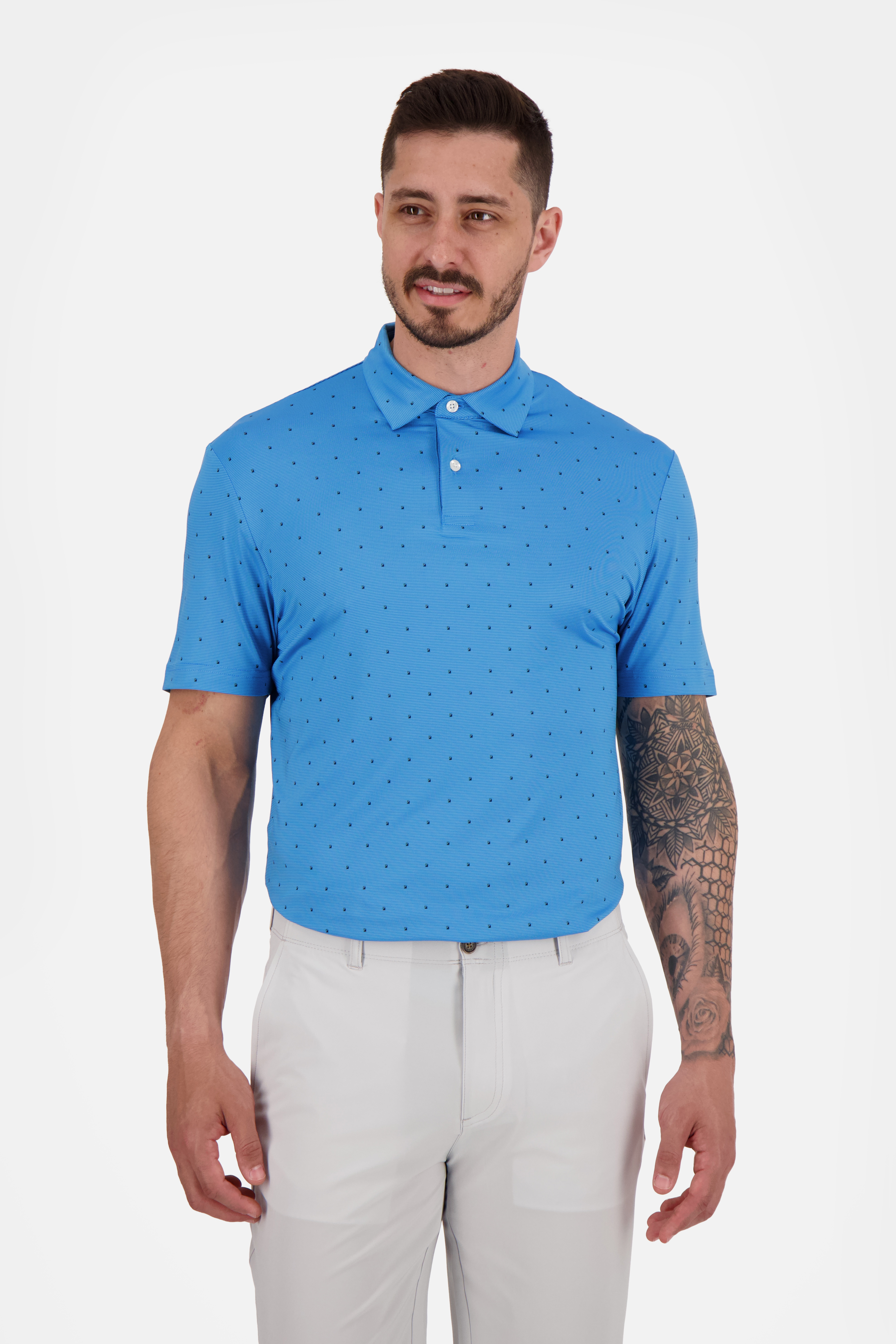 Box Print Polo