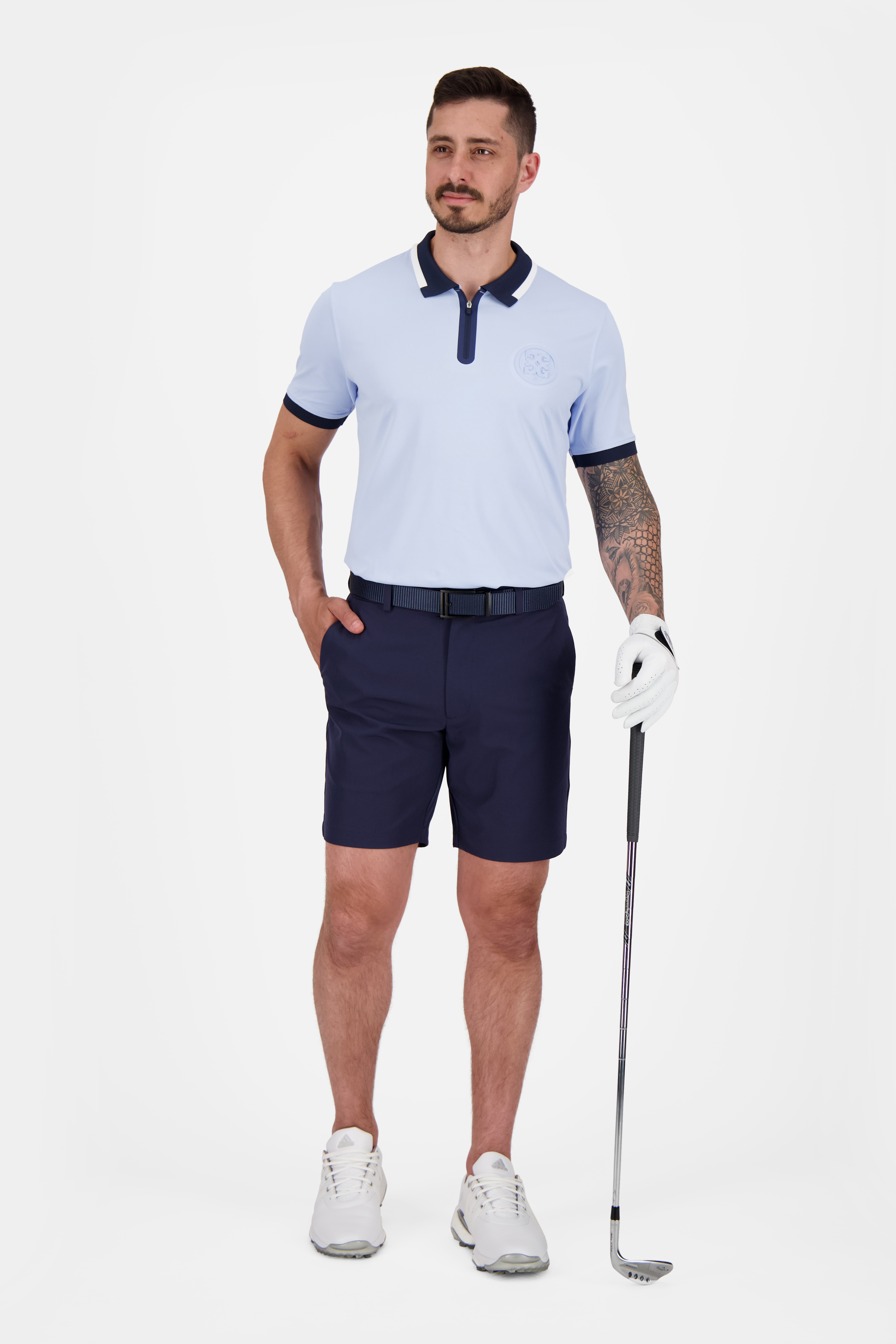 Embossed Logo Tech Piqué Polo