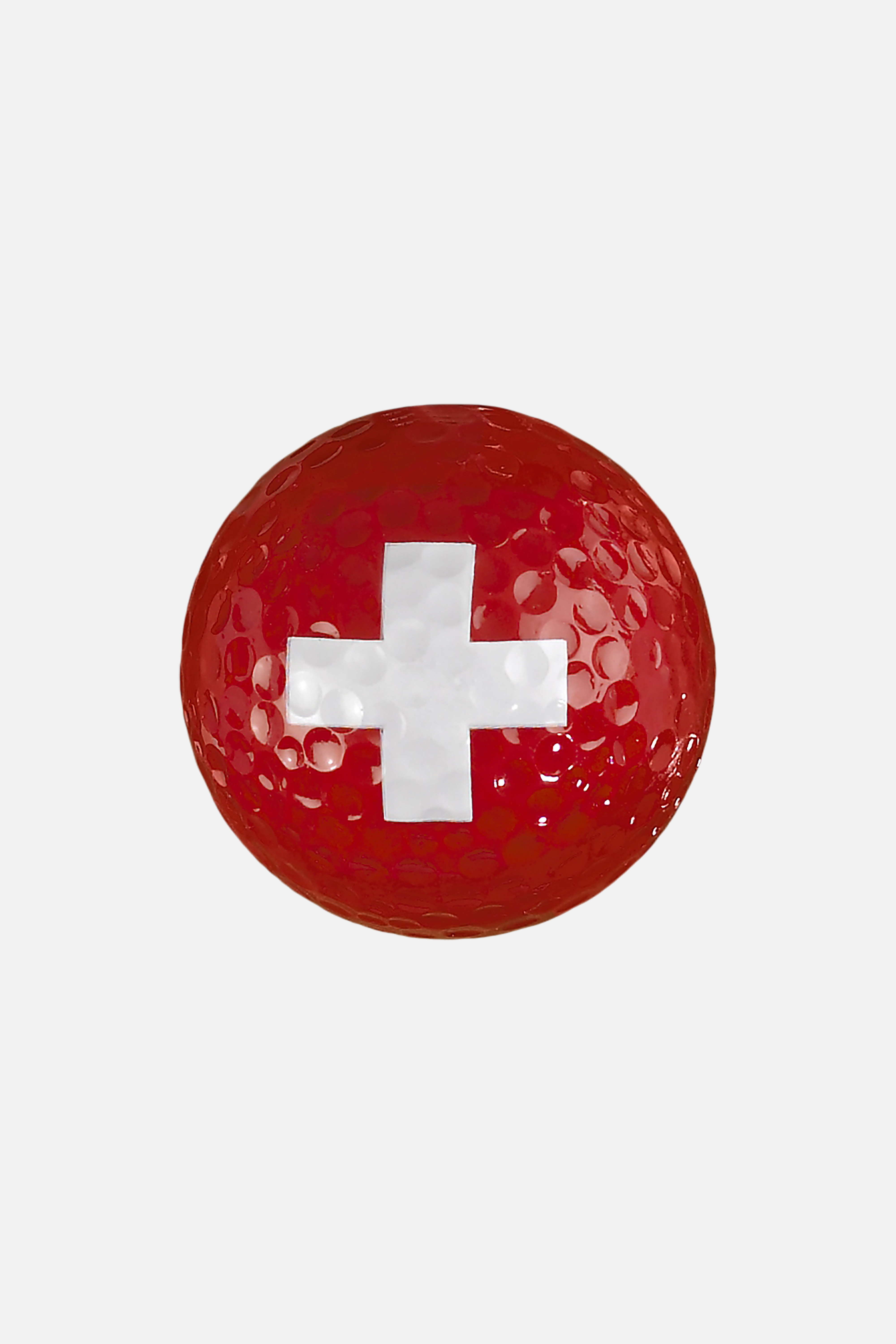 Golfball mit Schweizer Kreuz