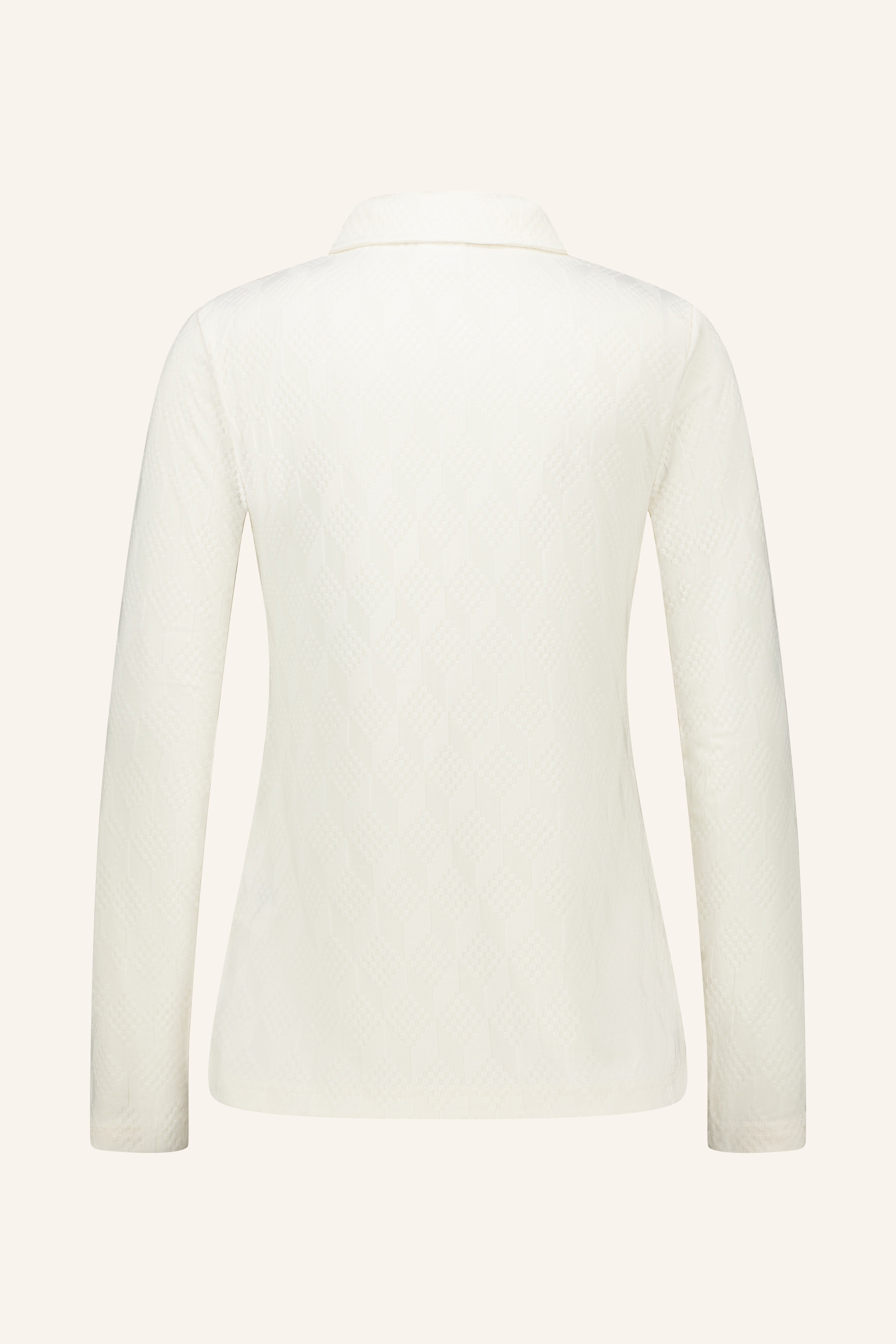 GRAPHIC JACQUARD LS POLO