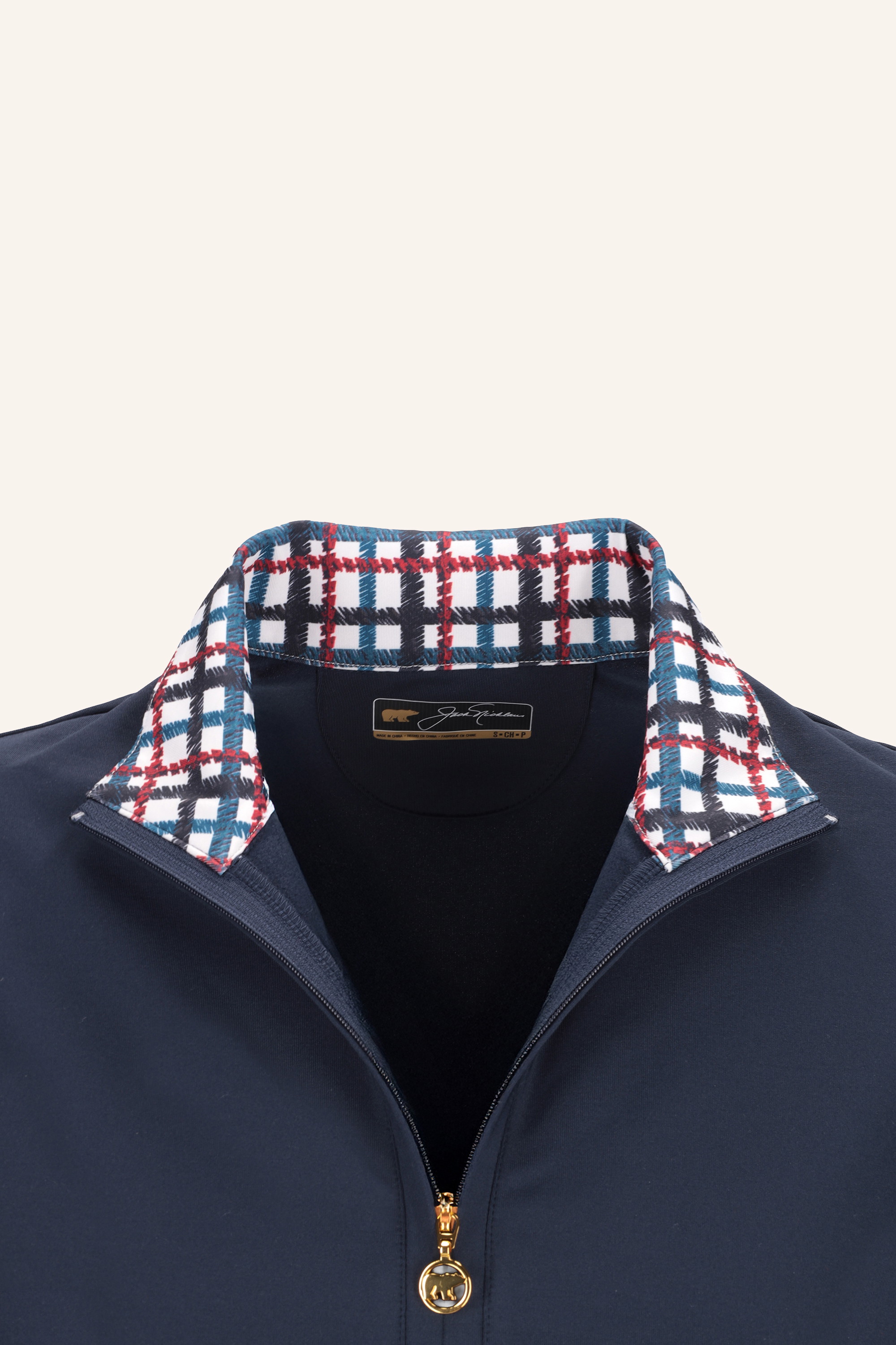 PLAID ACCENT POLO