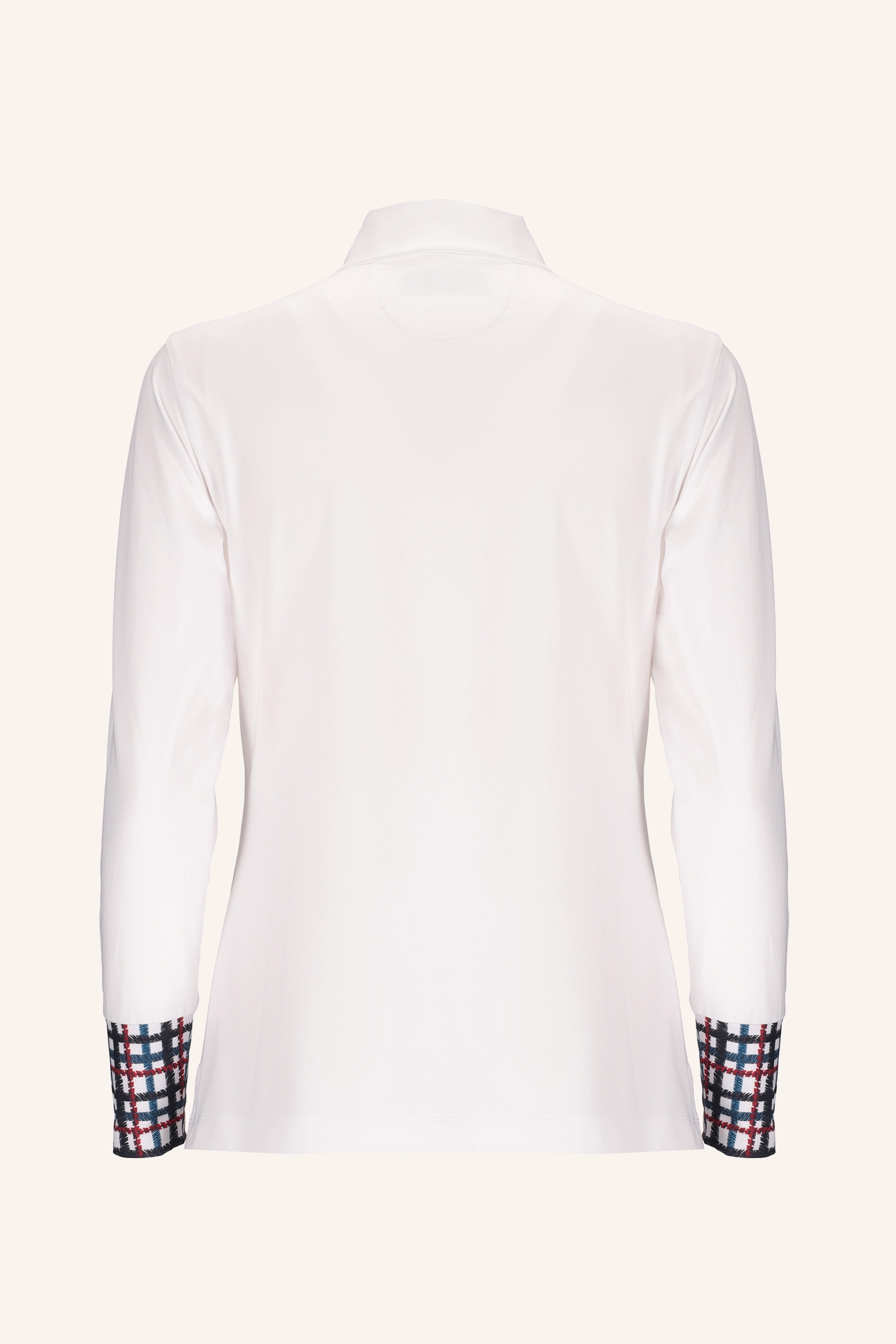 PLAID ACCENT POLO