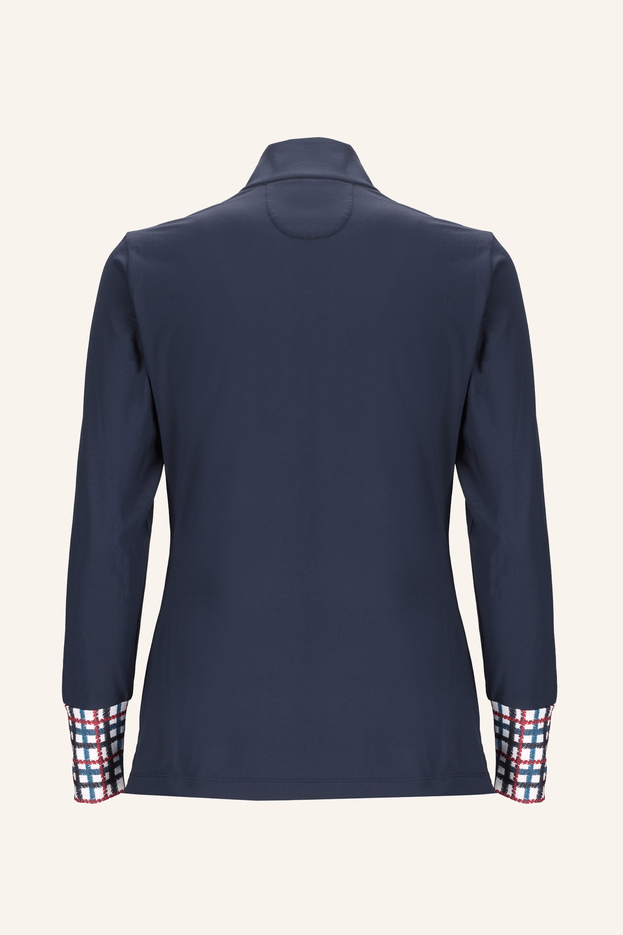 PLAID ACCENT POLO