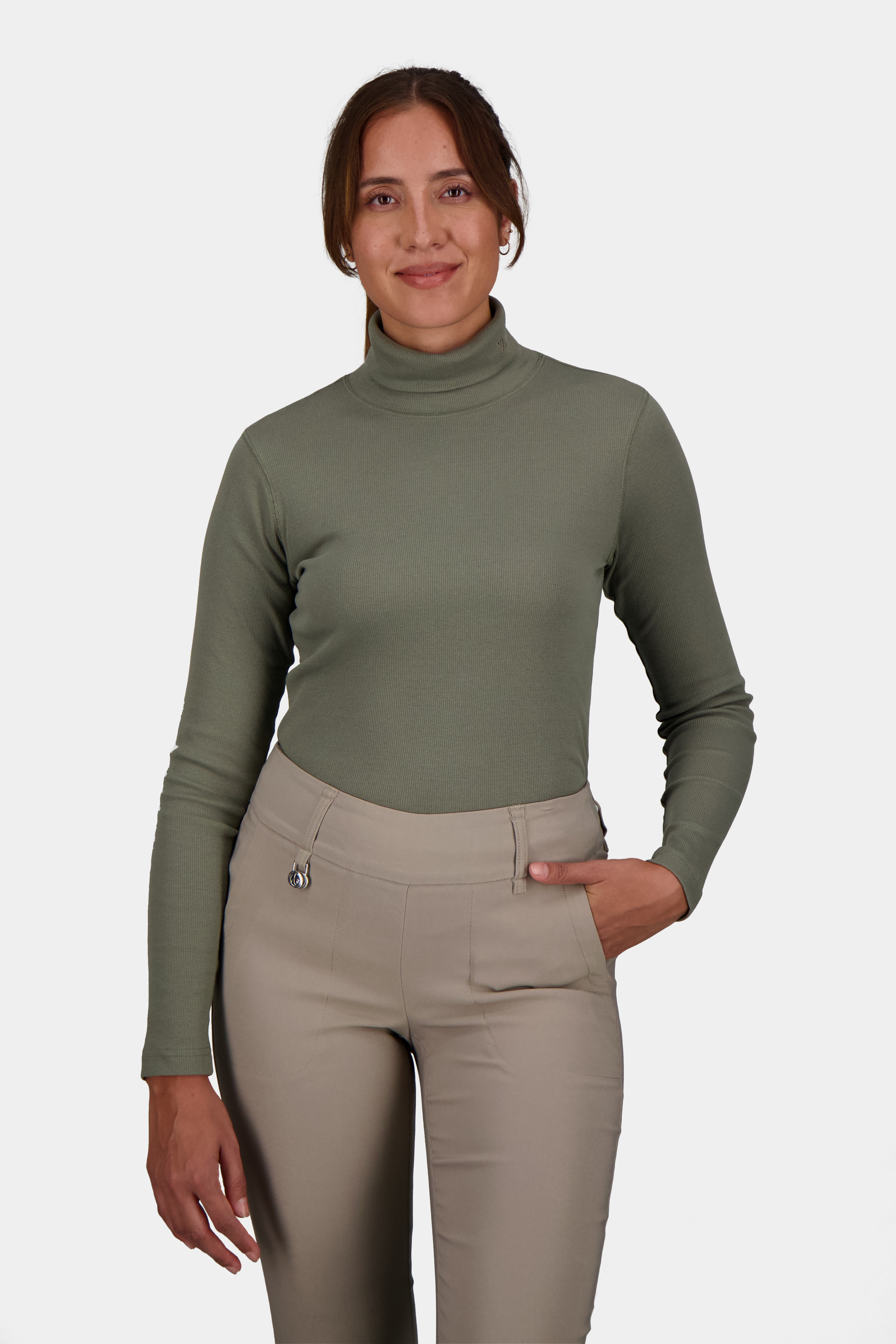 Maggie LS Roll Neck Polo