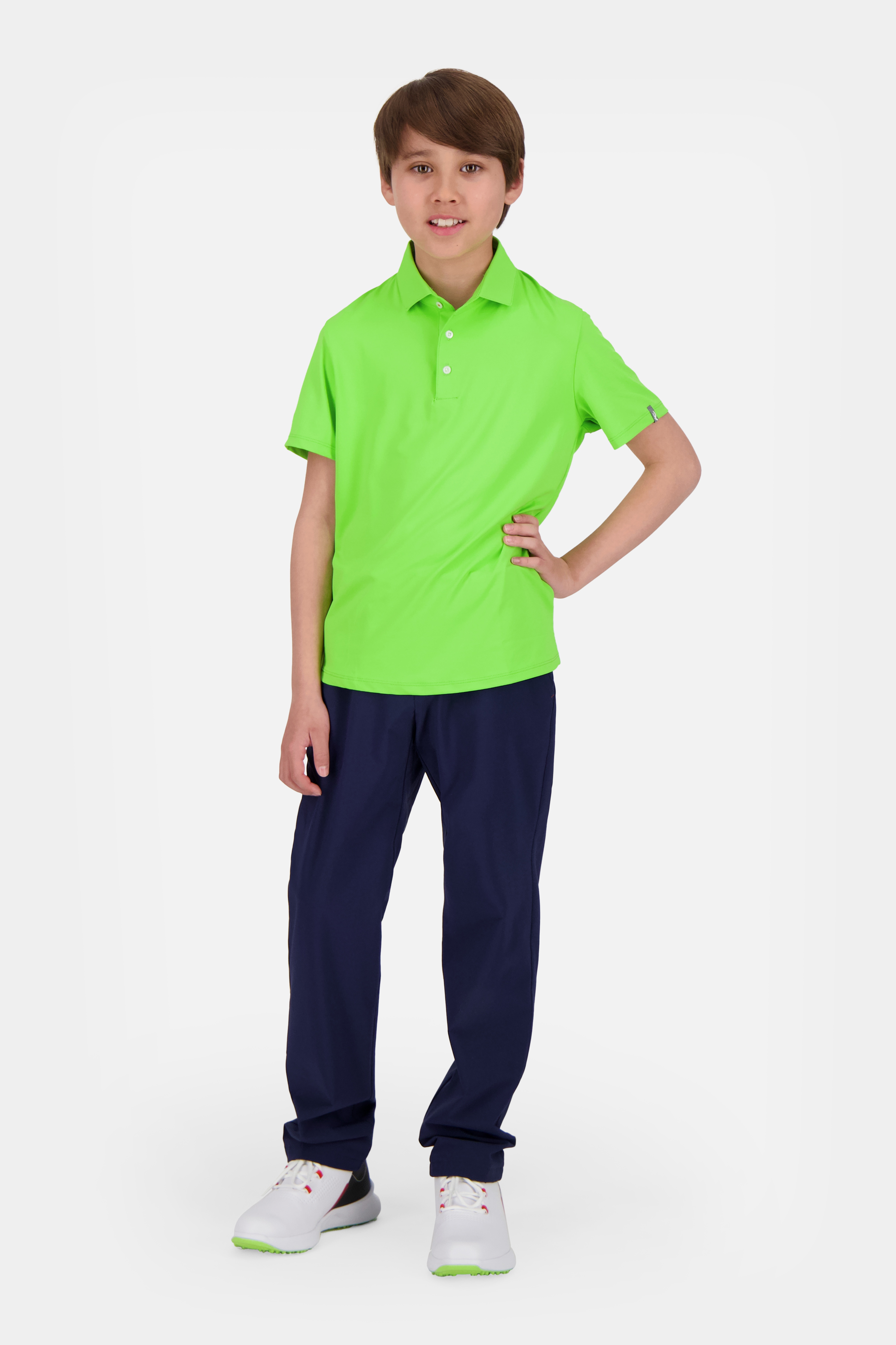 Boys Polo Self Collar S/S
