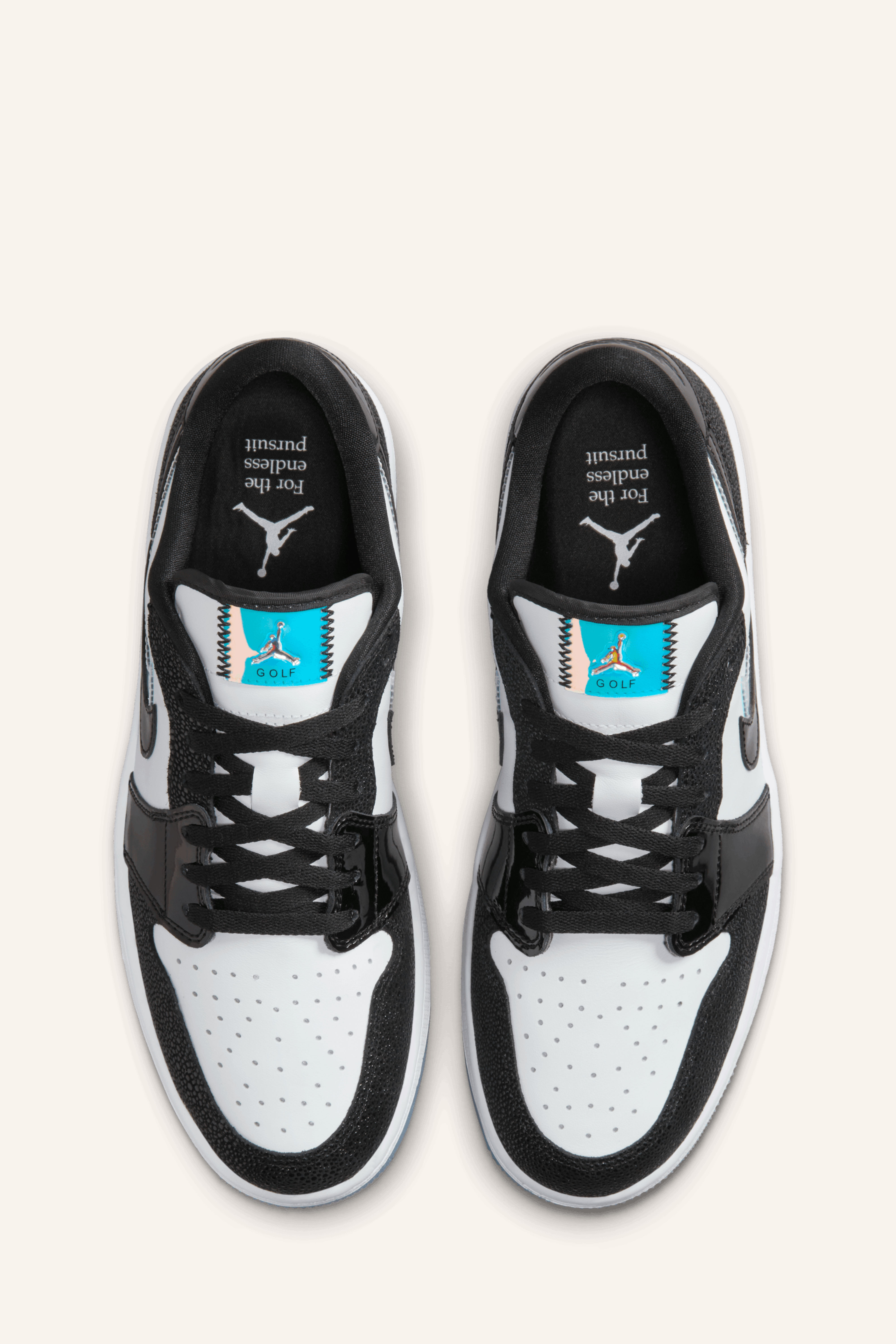 Nike Air Jordan 1 Low G (Grösse: US 6.5, Farbe: weiss-schwarz