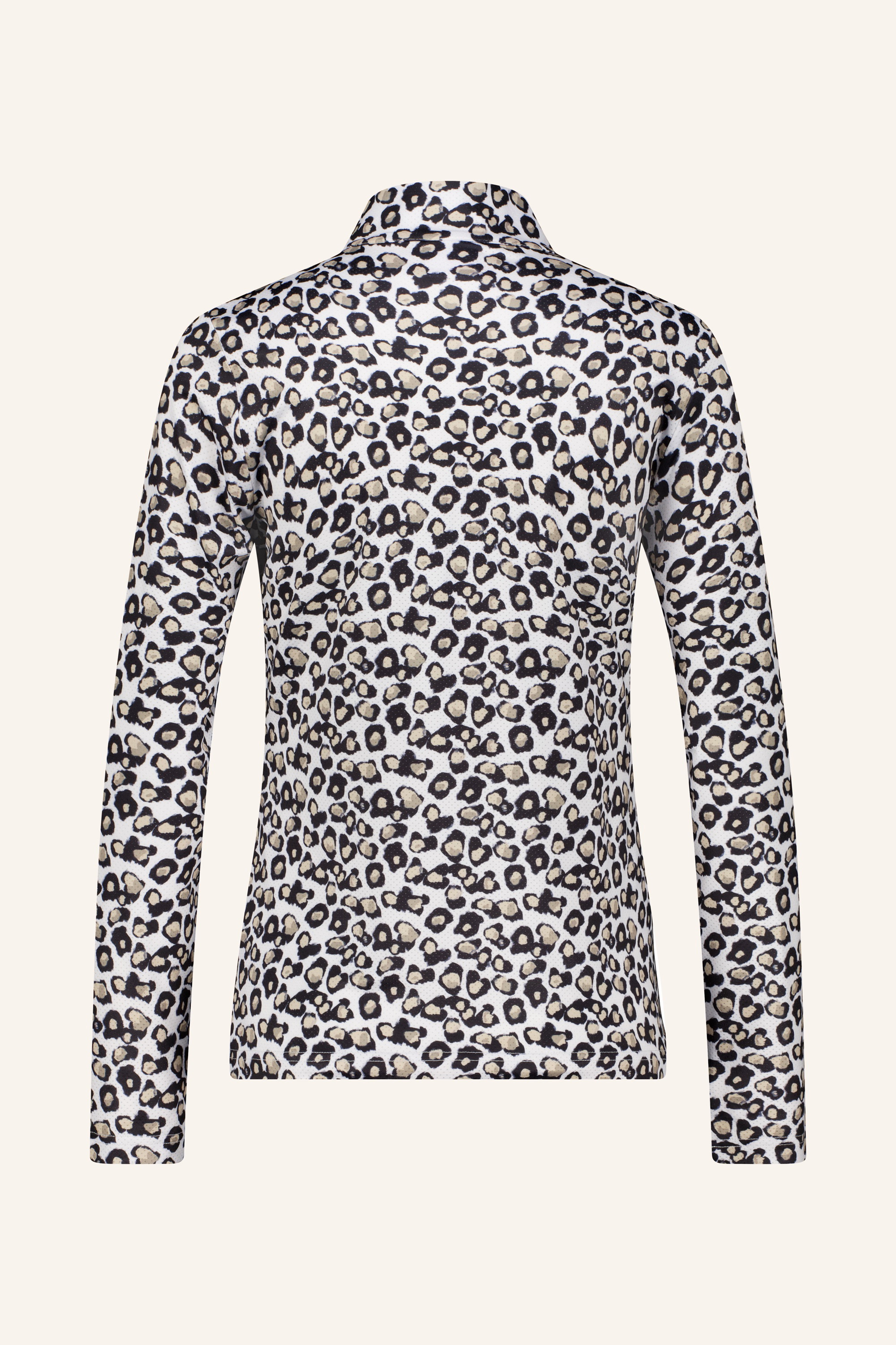 Polo longsleeve printed mesh