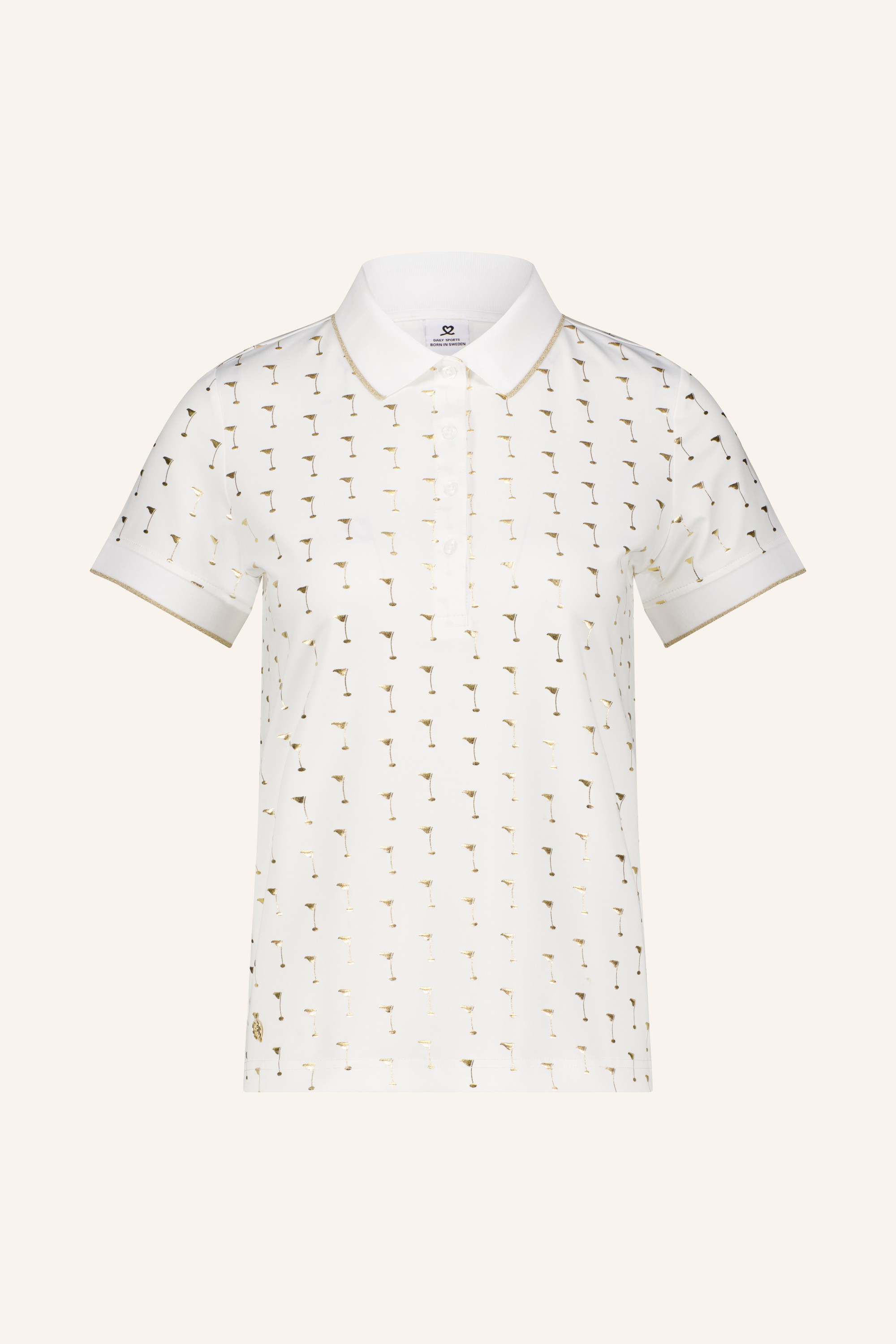 Short Sleeve Polo mit Golfprint